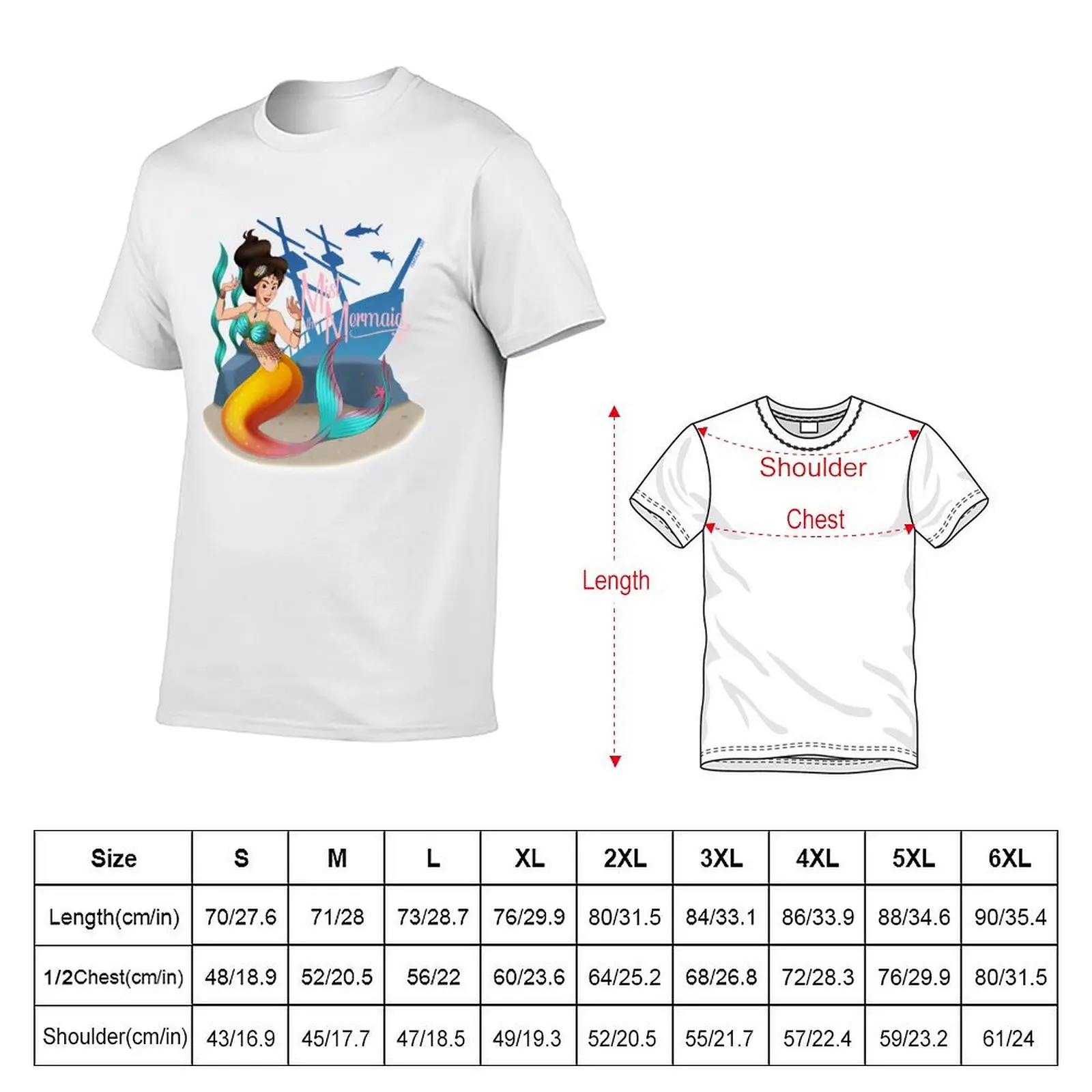 Commission: @mistthemermaid T-shirt plus size tops graphics korean fashion t shirt men