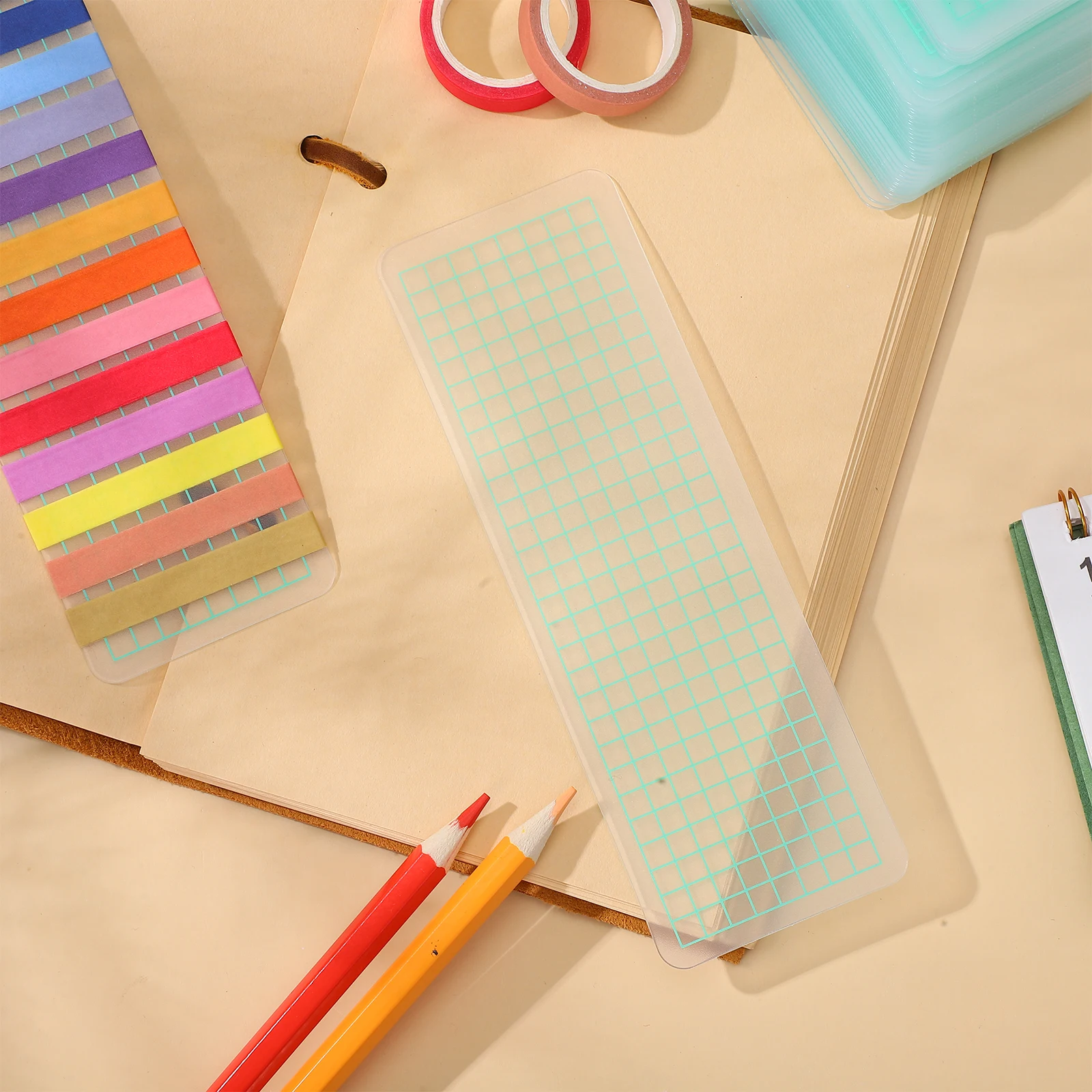 45Pcs Washi Tape Storage Boards Thick Tape Boards Easy Carry Functional Design for Office Home School Organization