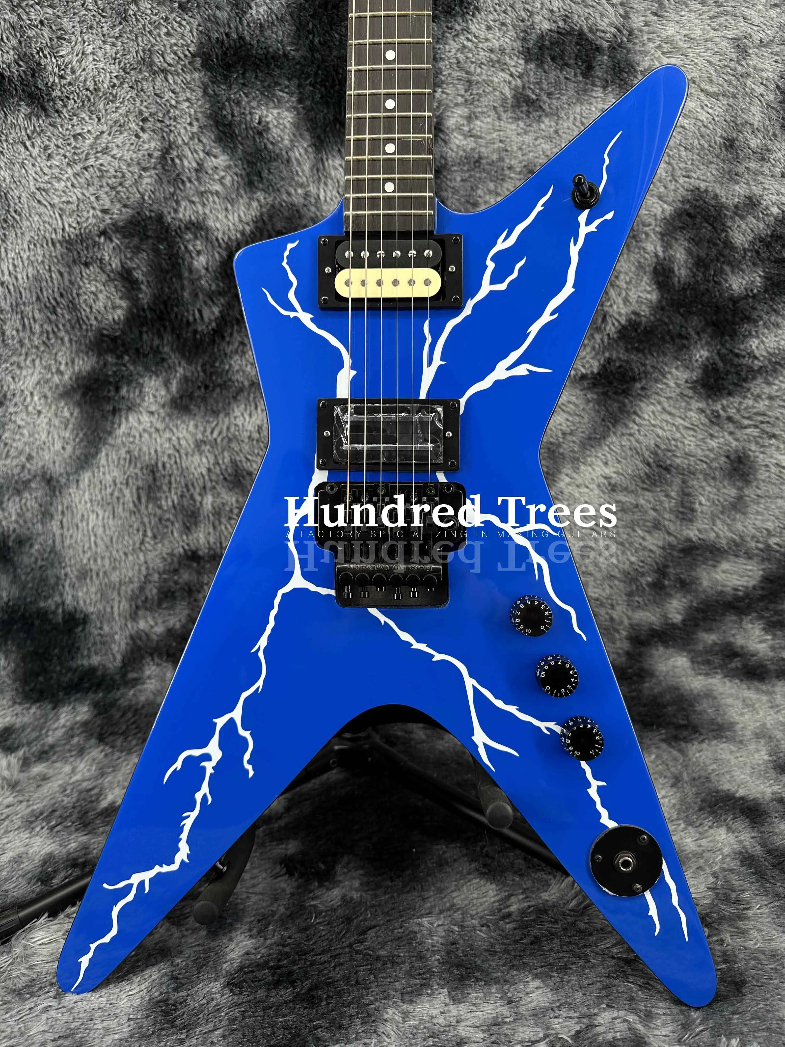 Dimebag-Darrell Rebel Guitarra Elétrica, HH Open Pickups, Black Fretboard, Frete Grátis