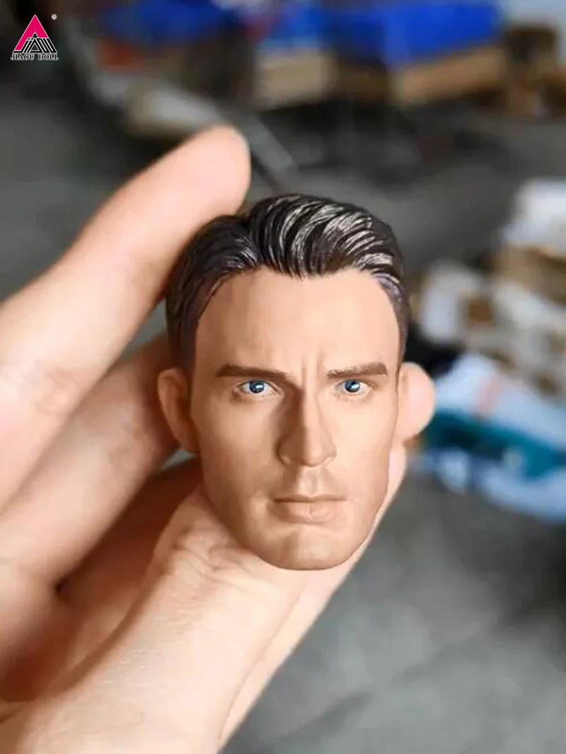 

1/6 Chris Evans Head Sculpt PVC Male Head Carving Model Fit 12inch Soldier Action Figure Body