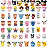 Anime Blocks Kuromi My Melody Cinnamoroll Mouse Building Blocks Doll Toy Kids Birthday Gift