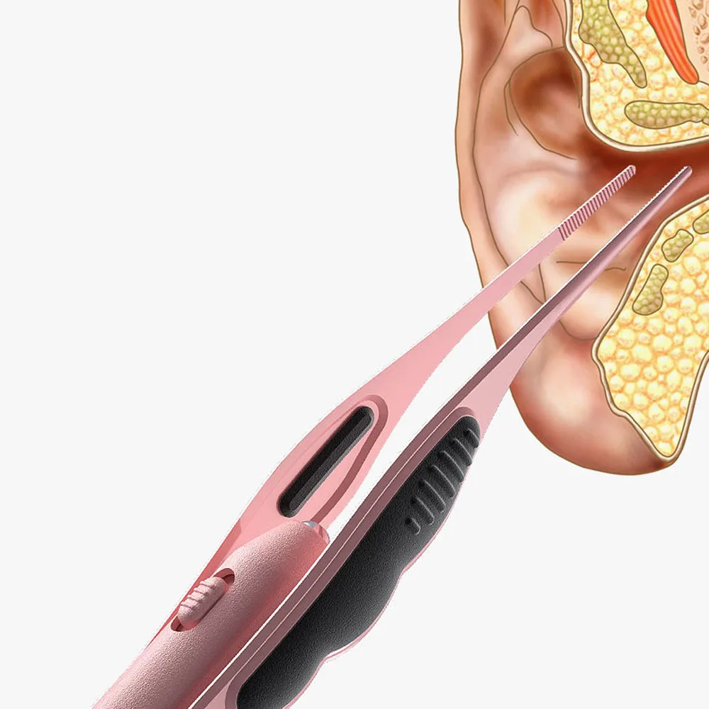 Kinder Edelstahl Ohr Picking Werkzeug Gott Ohr Pflege Werkzeuge Ohr Wachs Entferner Leuchtende Ohr Pinzette Cerumen Reiniger