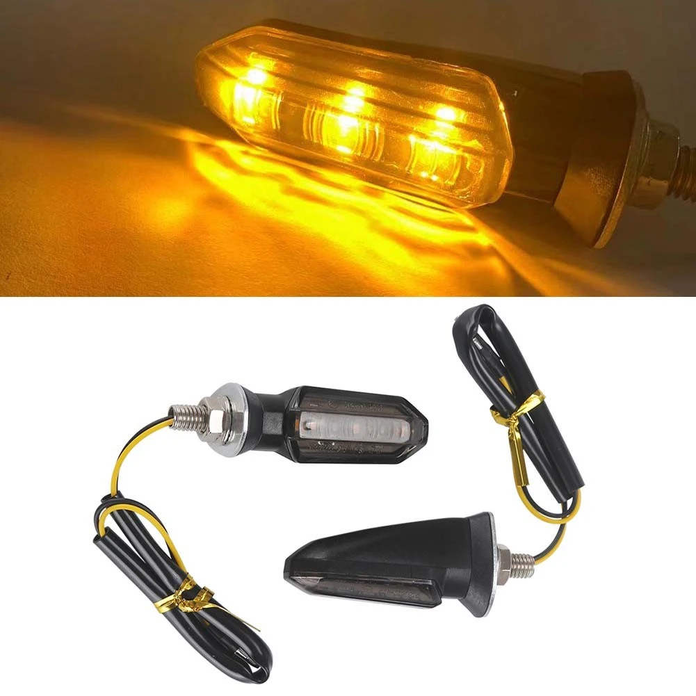 Brand New Useful Right Rear Turn Signal Lights Indicators Light LED Motorcycle Two Wire For Honda Smoke Amber 2Pcs/Set