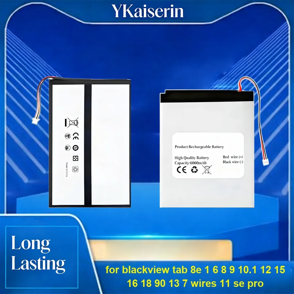 

Li327490HT-A (Версия с резьбой) Аккумулятор LIU309094PVUTL для Blackview Tab 8E 1 6 8 9 10.1 12 15 16 18 90 13 7 Wires 11 SE Pro