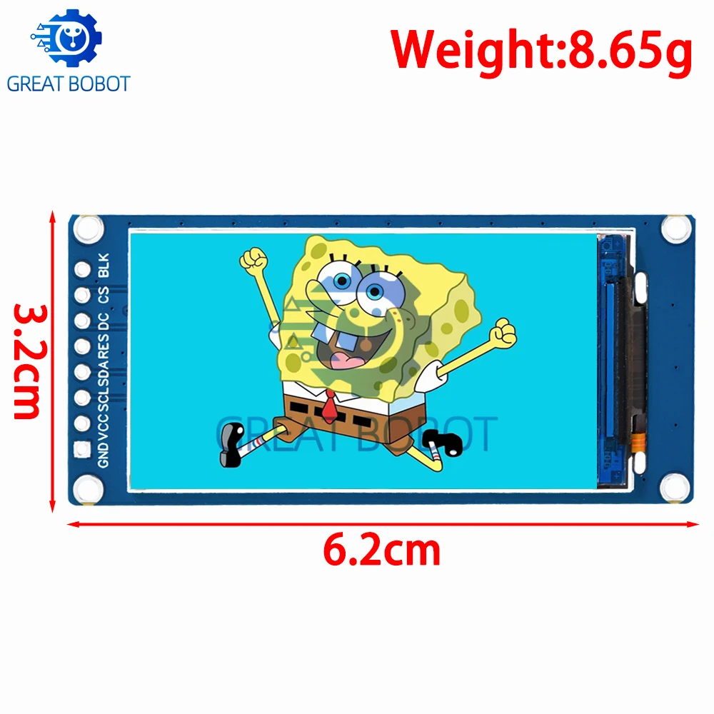 BS New 1.9 inch IPS full angle TFT display screen LCD screen color display module SPI serial port high-definition 170x320