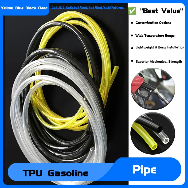 

1~20m Fuel Line Hose Small Engine Tube Petrol Pipe for Trimmer Chainsaw Blower Line Tool 2x3.5/2.5x5/3x5/3x6/4x6/5x8/6x8/7x10mm