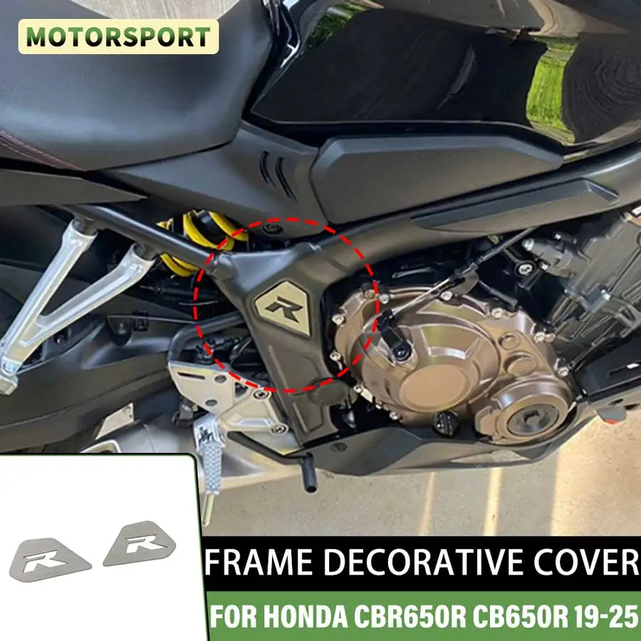 For Honda CBR650R CB650R 2019 2020 2021 2022 2023 2024 2025 Motorcycle Accessories Frame Side Cover Trim Covers Stainless Steel