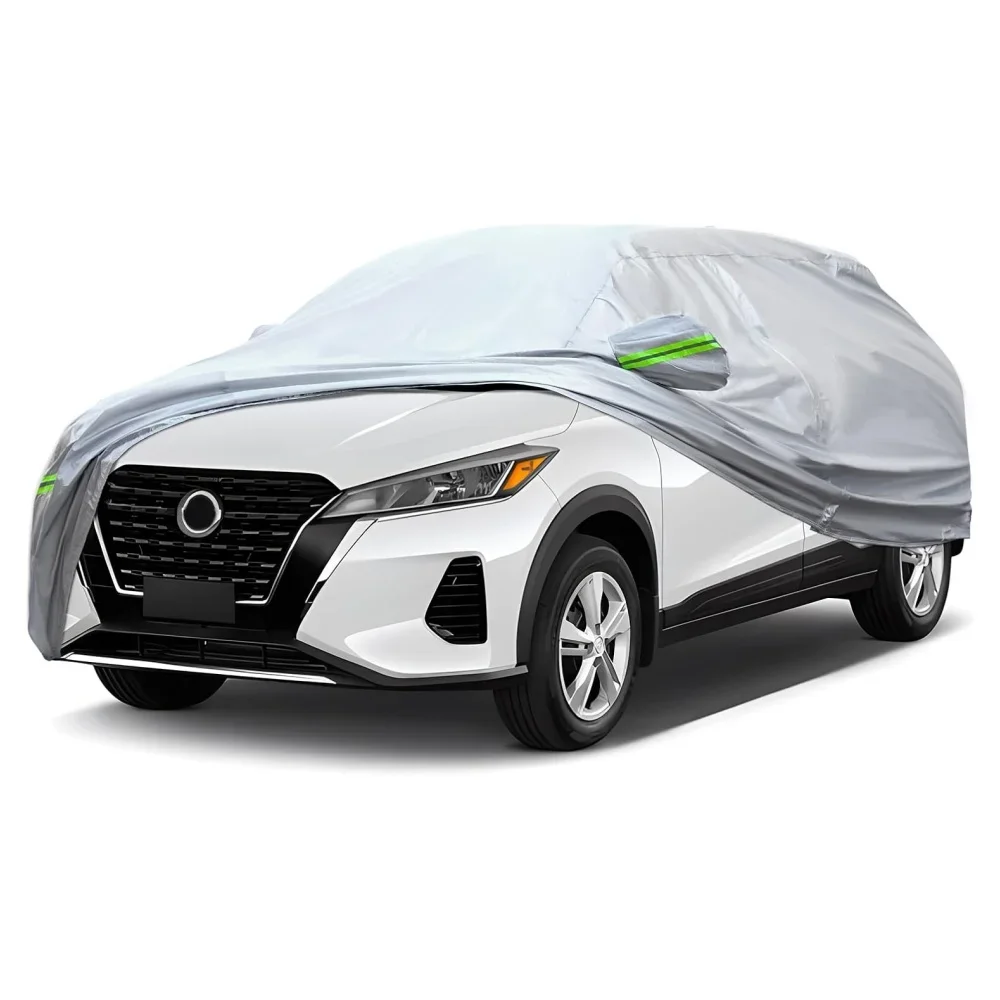 

Полный чехол для автомобиля, подходит для внедорожников до 180 см, из ткани 210T Taffeta, универсальный, для улицы, утолщенный, всепогодный, защита от солнца, водонепроницаемый, защита от снега, защита от ультрафиолета.