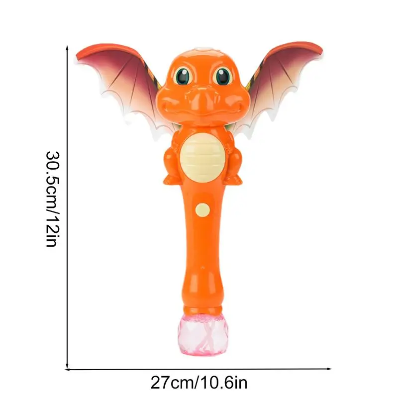 Dinosaur Theme Bubble Wands for Kids, Bubble Blowing Toys, Favores de festa com asas, Entretenimento ao ar livre, Verão