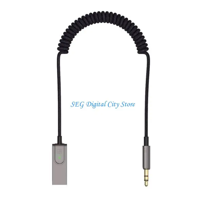 

U75B Bluetooth-compatible 5.3 Car Transmitter Receiver USB To 3.5mm Car Auxiliary Car Speaker For Car Receiver Transmiter