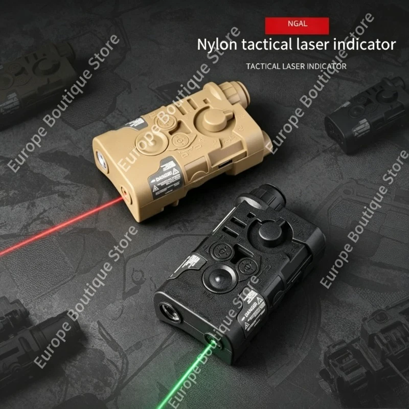 

NGAL Style Multi-Function Battery Box Green Laser Flashlight Strobe Light With Tail Switch for Outdoor Wargame Airsoft Gear