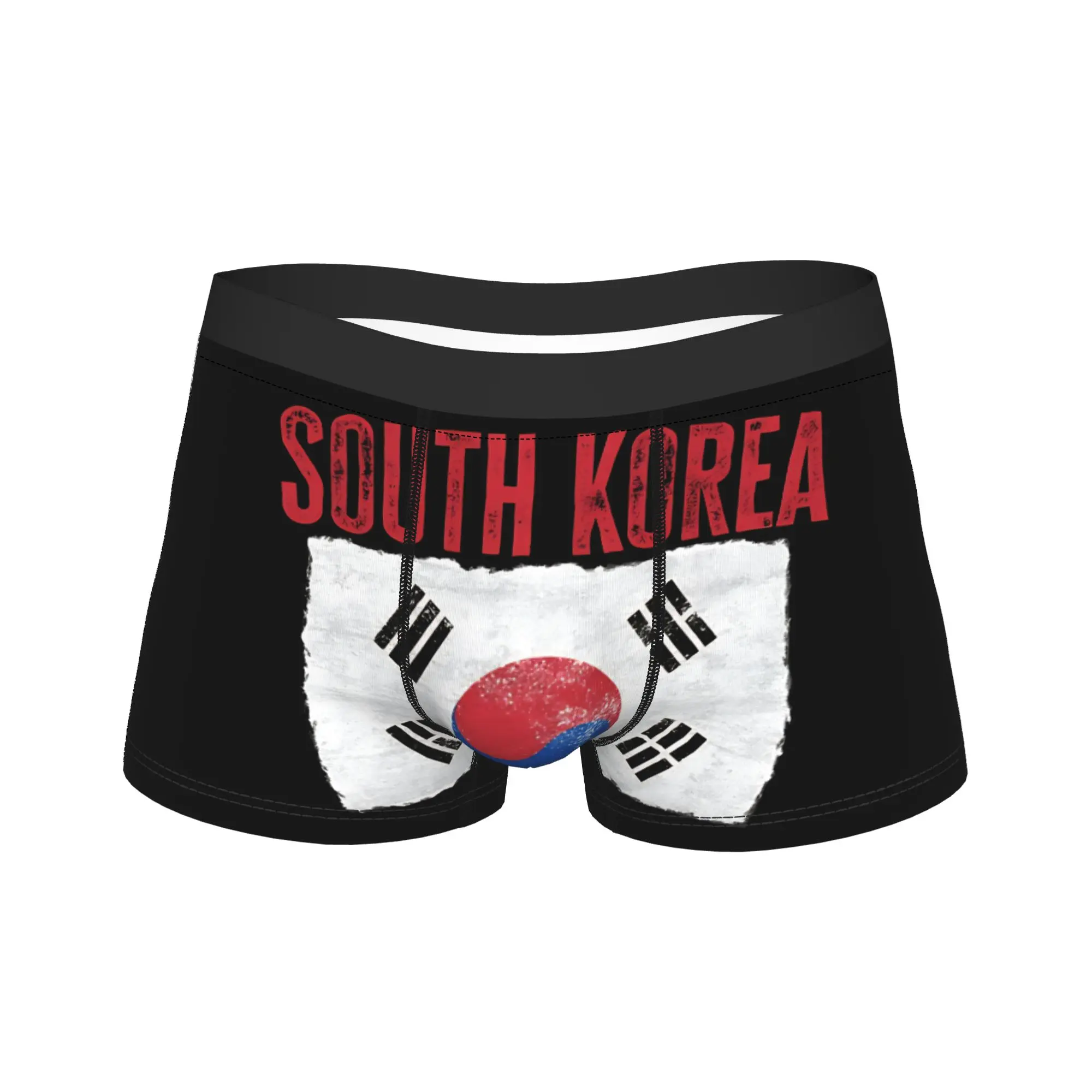 South Korea Flag Boxer Brief  Underwear Hot Sale Man Soft Trend Boxershorts Printing Oversize Panties