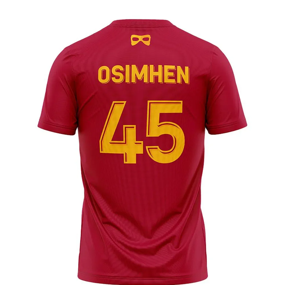 2025 Istanbul Galatasaray Osimhen Design FC Home Away Kids Turkish T-Shirt Victor Osimhen #45 Soccer Adults/KIDS 3D Printed