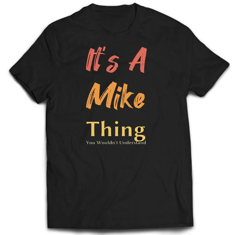 

Футболка с круглым вырезом It's A Mike Thing, милые топы, винтажная уличная мода, 100% хлопок, Харадзюку, повседневный летний универсальный топ с коротким рукавом
