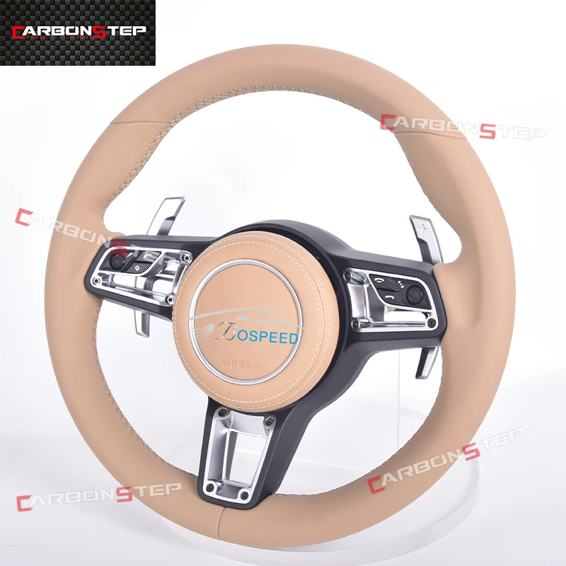 

Upgrade Leather Steering Wheel for Porsche 911 996 Cayenne Cayman Macan Panamera Taycan