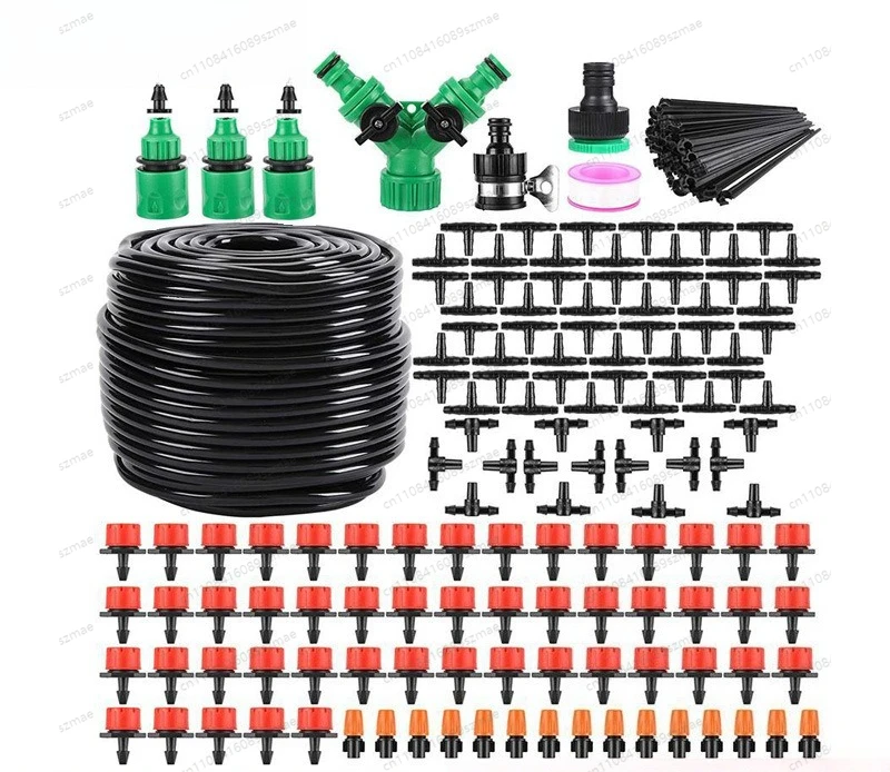 164ft DIY Automatic Watering Tool Adjustable Drip Head Smart Drip Irrigation Kit for Household Garden Flower Watering