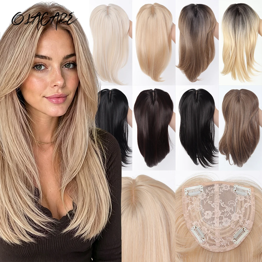 OLACARE Synthetic Bangs Clip-In Bangs Extension Natural Neat Fake Fringe Topper Hairpiece Invisible Clourse Hairpieces