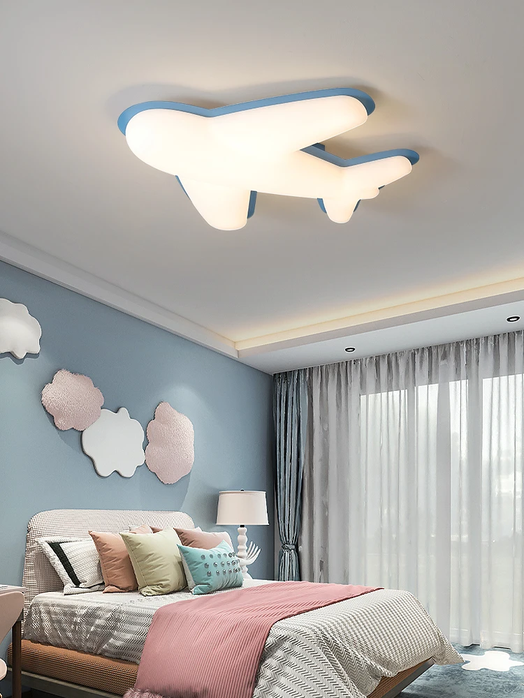 Kids room light boys and girls creative bedroom led ceiling light warm romantic clouds