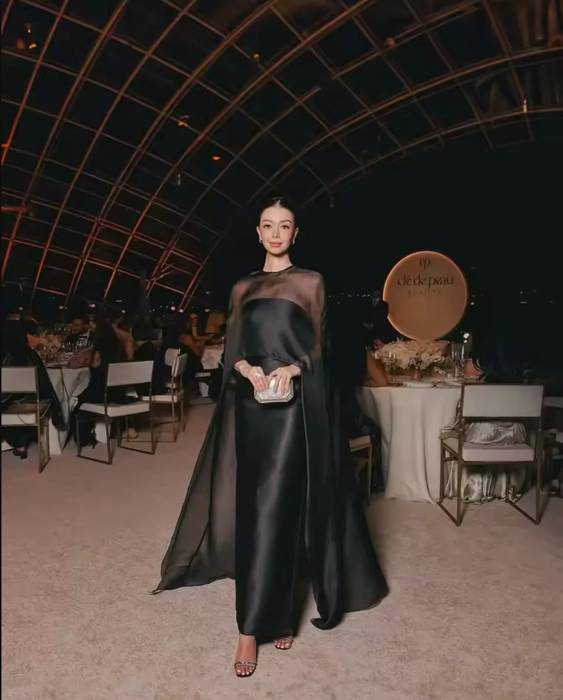 Personalizado preto sem mangas vestidos de baile bainha muçulmano marfim vestidos de noite até o chão robe de soiree formal vestido de festa