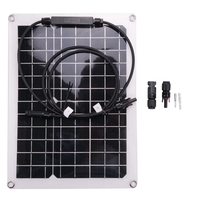 30W Watt Portable Mono-Crystalline Solar Panel 18V RV Car Battery Charger