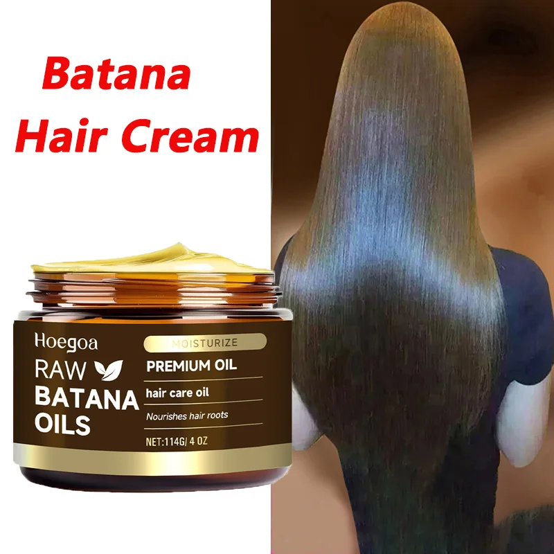 

Batana Hair Cream Hair Treatment Cream Repair Frizz Dry Damaged Hair Care Masks Strengthening Hair Root Hair Growth Healthie