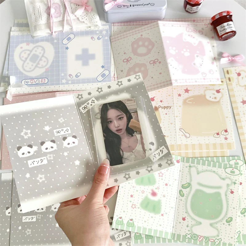 10 Pcs/Pack Korean Style Kpop Photo Card Back Packaging Card Set Packaging Sell Album Idol Photo Gift Package Card Supplies