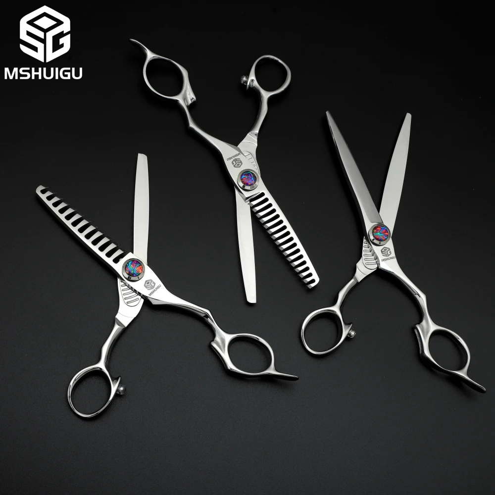 MSHUIGU Professionelle Friseurschere, 15,2 cm, multifunktionale Haarausdünnungsschere, japanischer VG10-Stahl, Salon-Haarwerkzeuge – Detail 22