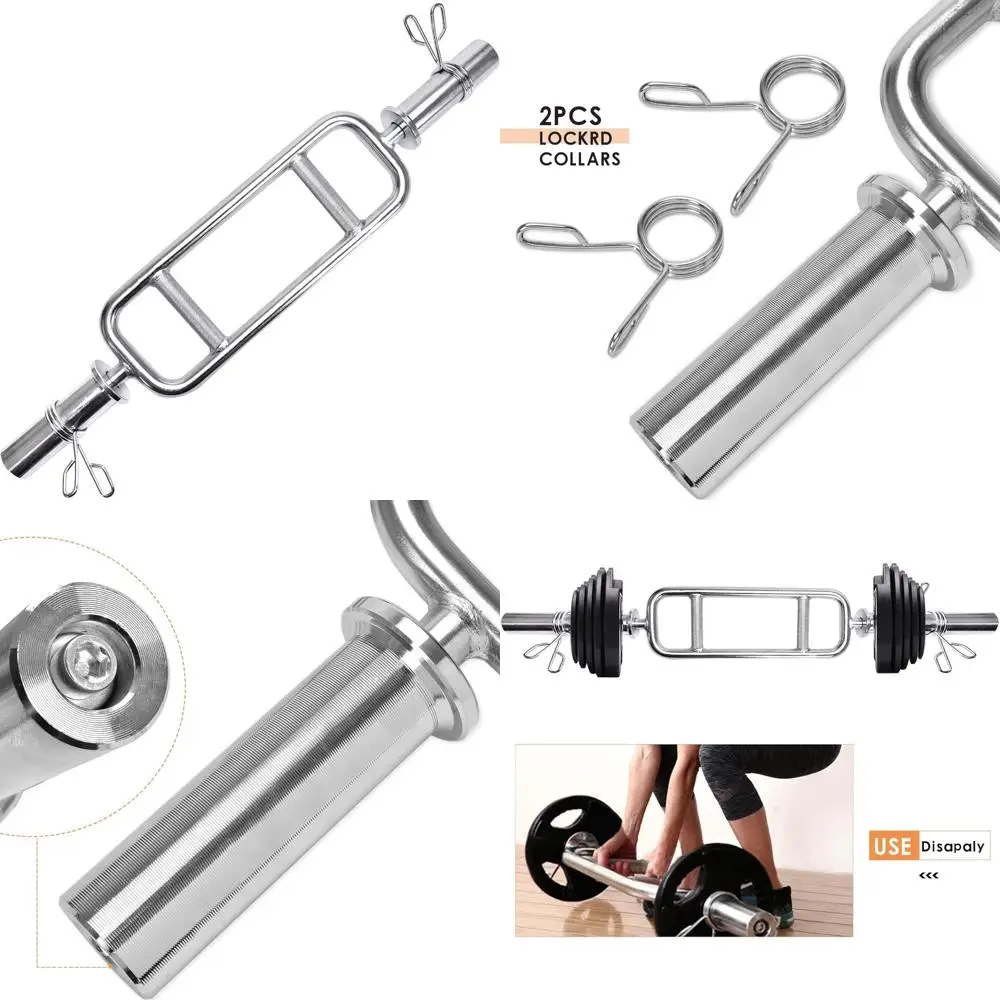 Barra de tríceps roscada estándar sólida para levantamiento olímpico: equipo de entrenamiento de fuerza para sentadillas, peso muerto y ejercicio de gimnasio en casa