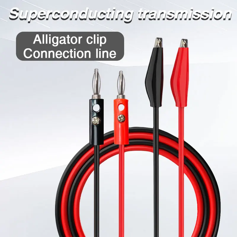 

Electrical Testing Line 59CM Crocodile Clip Plastic Connection Line Current Voltage Testing Line For Multimeter Battery