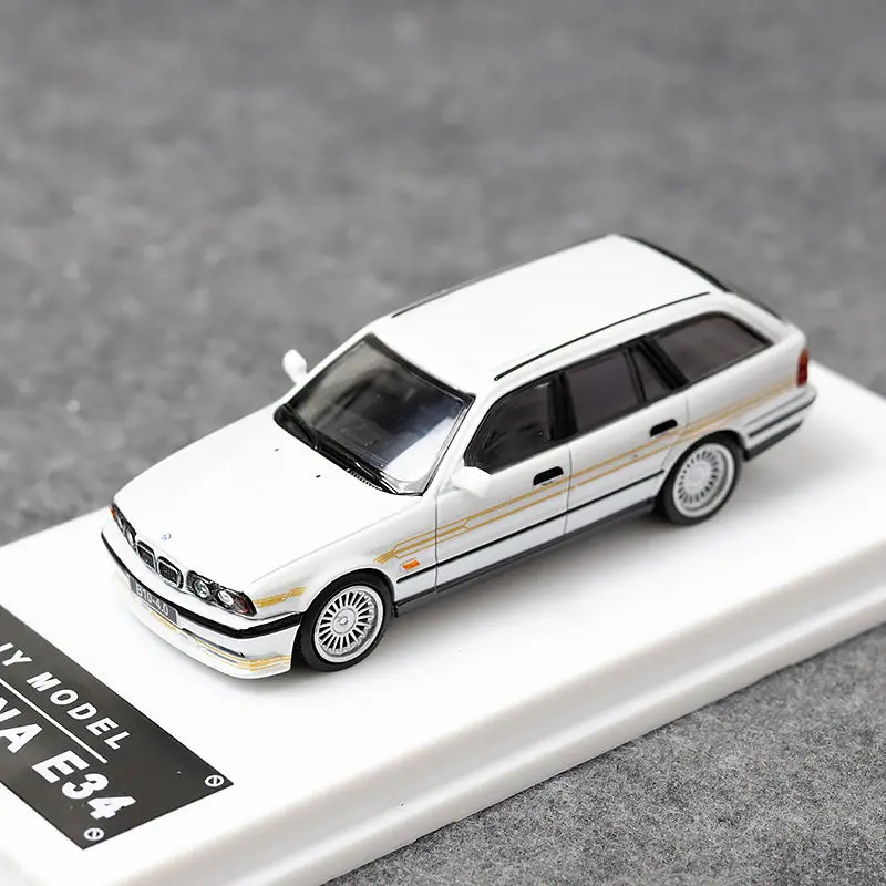 

JY 1:64 E34 TOURING ALPINA легкосплавный автомобиль, литье под давлением и игрушечные транспортные средства, модель автомобиля, миниатюрная масштабная модель автомобиля, игрушки для детей