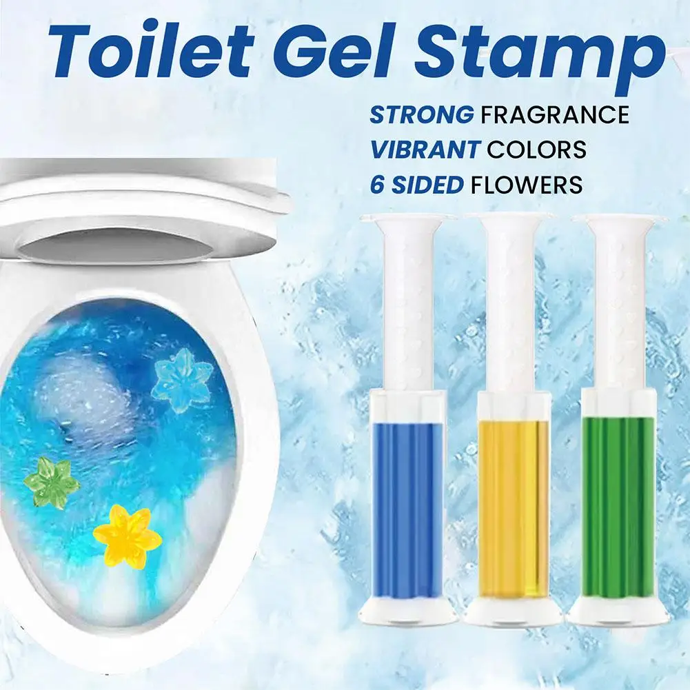 65ml*3pcs Flower Aroma Toilet Cleaning Gel Toilet Deodorant Cleaning Removing Aroma Tool Odor Household Toilet Cleaner Clea J0l6