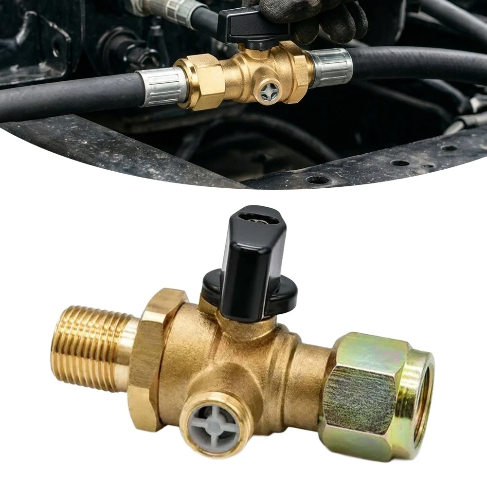 Self-Venting Pneumatic Cut-Off Valve for Air Brake Circuits with Integrated Pressure Release and Sealed Design