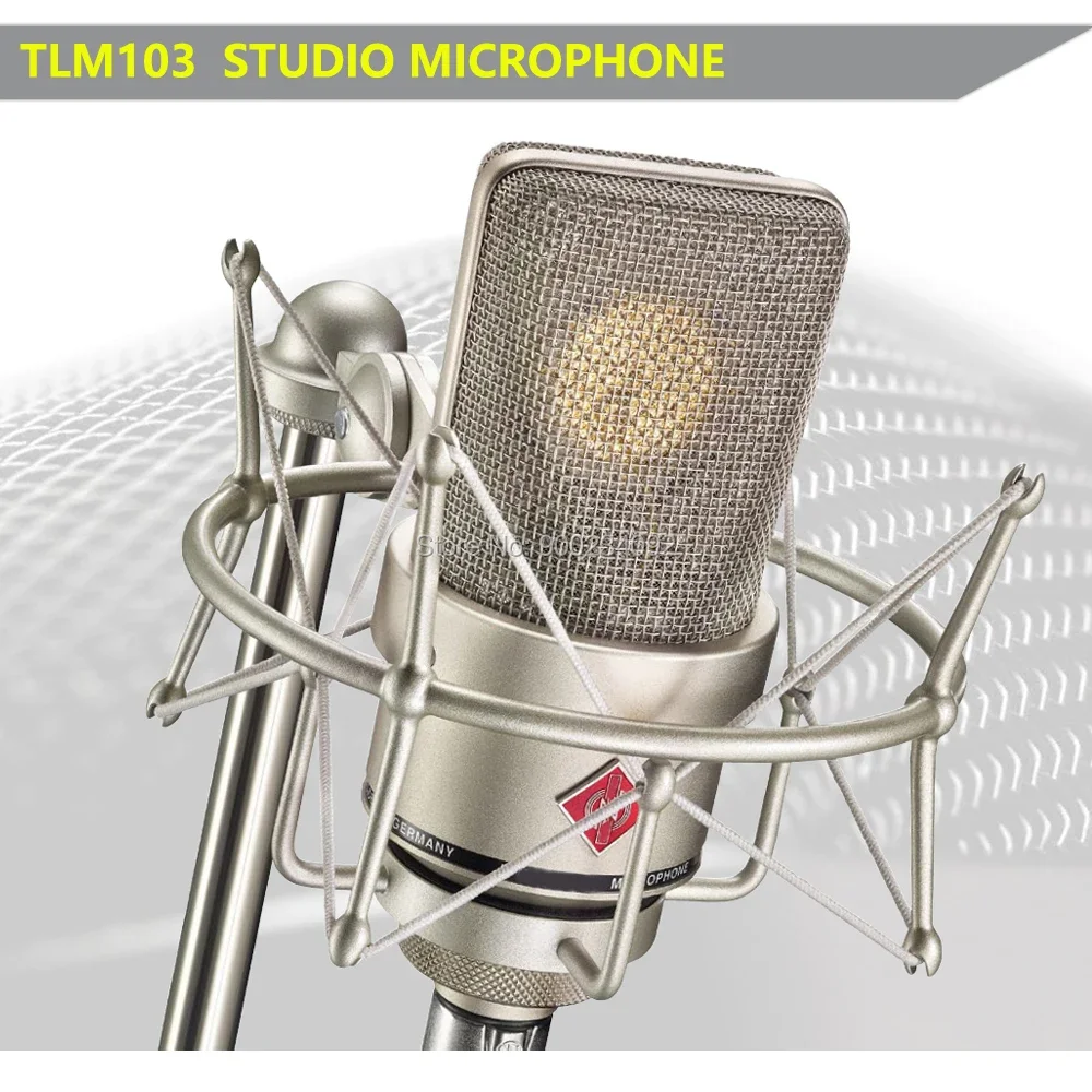 TLM 103 Large Diaphragm Condenser Microphone,Professional Tlm103 Studio Microphone For Radio Announcers