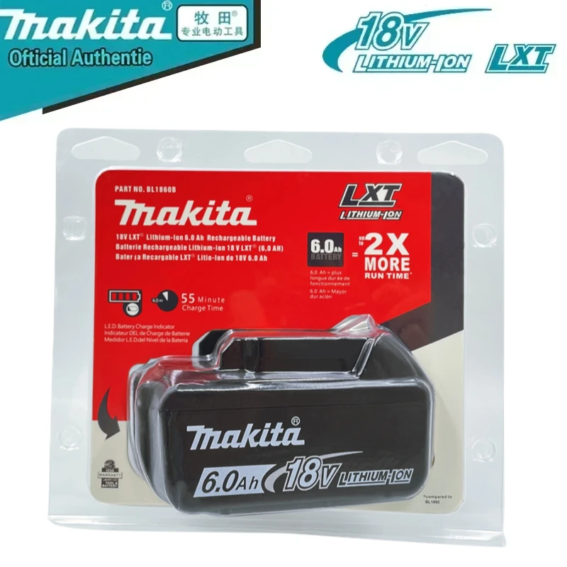 

Original For Makita 18v 6Ah With Charger Rechargeable Lithium Ion BL1850 Makita 18 v Battery BL1830BL1840 Power Tool Battery