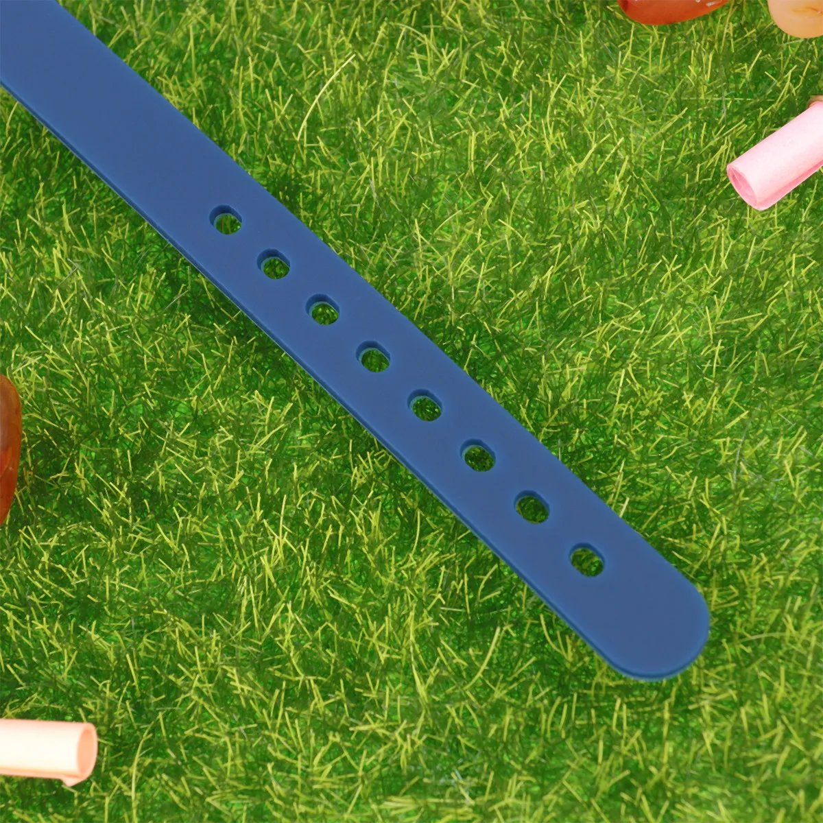 Solid Friendly Silicone Wristband for Kids Boys Girls Stretchable Comfortable Party Gift Team Game Accessory Dark Blue