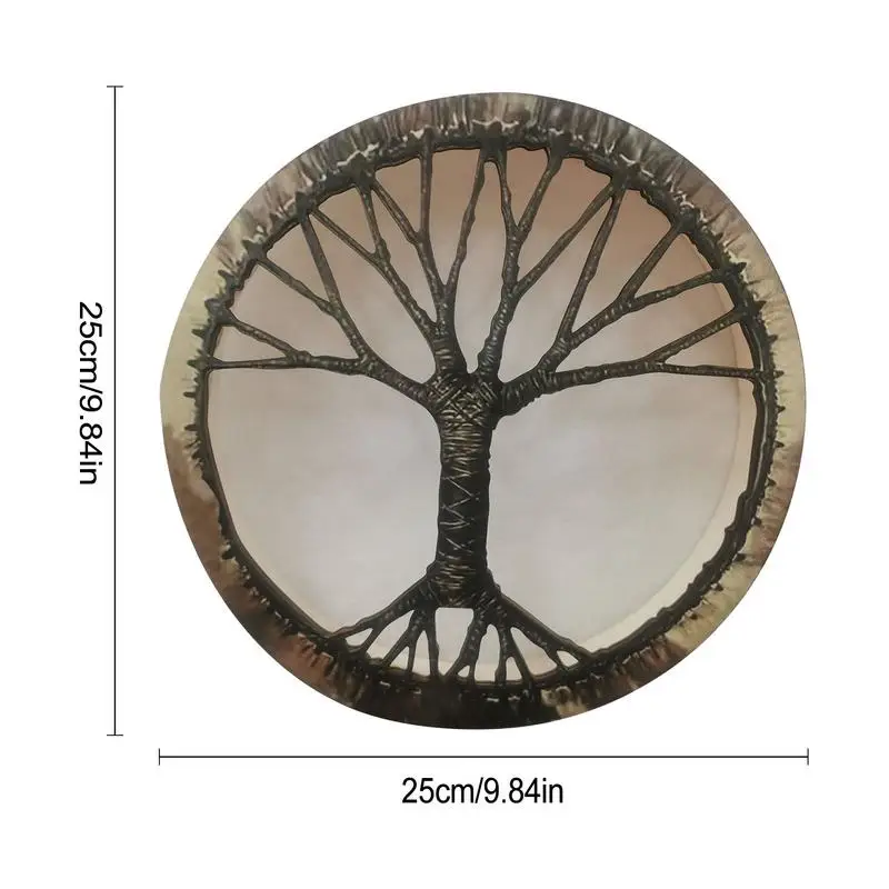 Leather Shaman Durm Musical Percussion Instrument Decoration Leather Hand Drum For Music Lovers Sound Healing Tool 
