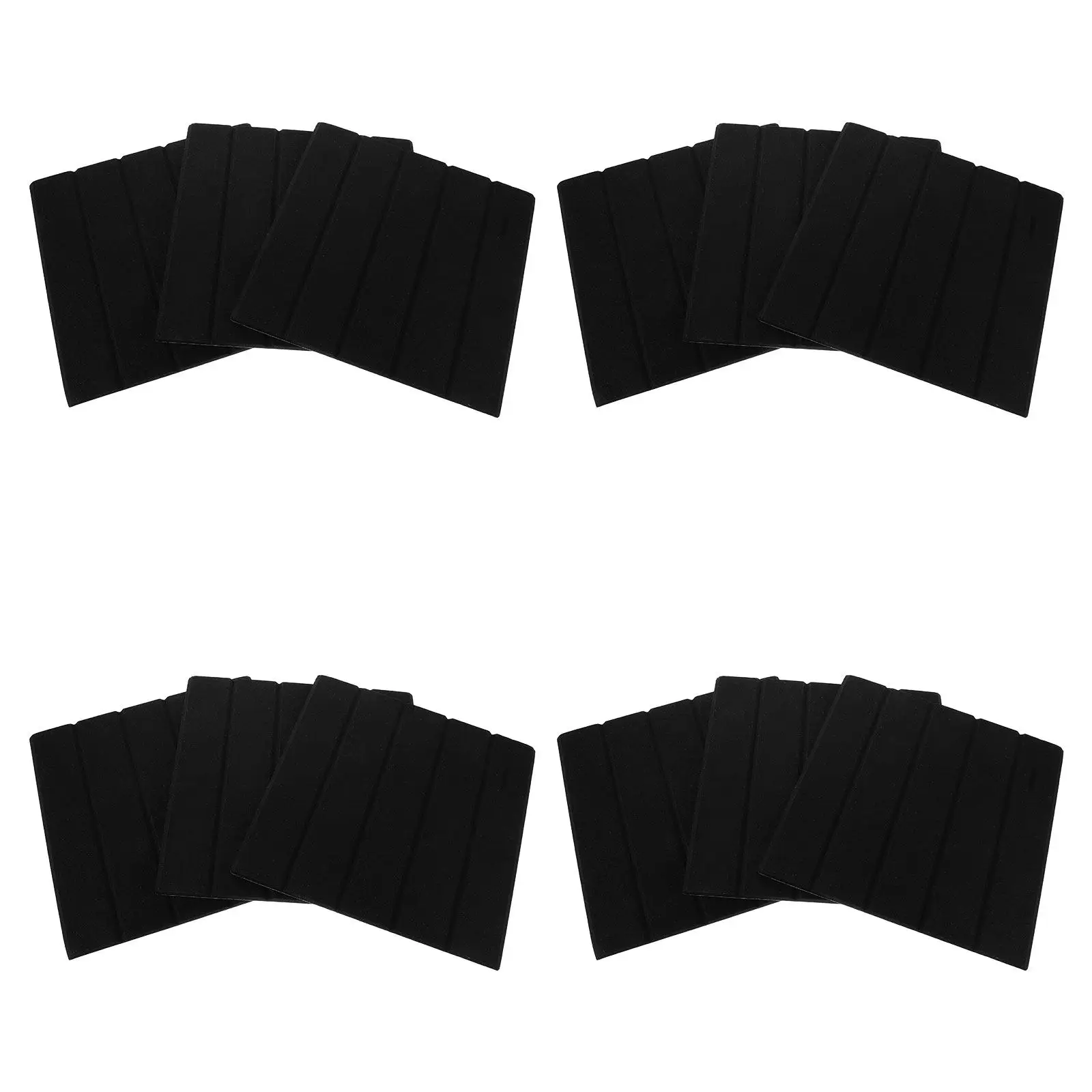 12Pcs Vertical Stripe Acoustic Panels Polyester Wall Soundproofing Noise Reduction Tiles for Recording Studios Conference Rooms