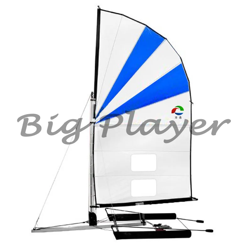 Vela de kayak Pengyi totalmente de viento, vela de canoa, vela de almacenamiento rápido, diseño de placa estable de aleación de aluminio doble