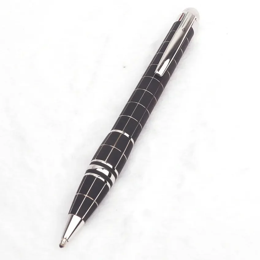 Elegant MB Monte Star Ballpoint Rollerball Pen Metal Rubber Black Writing Fountain Pens with Diamond Office Supplies