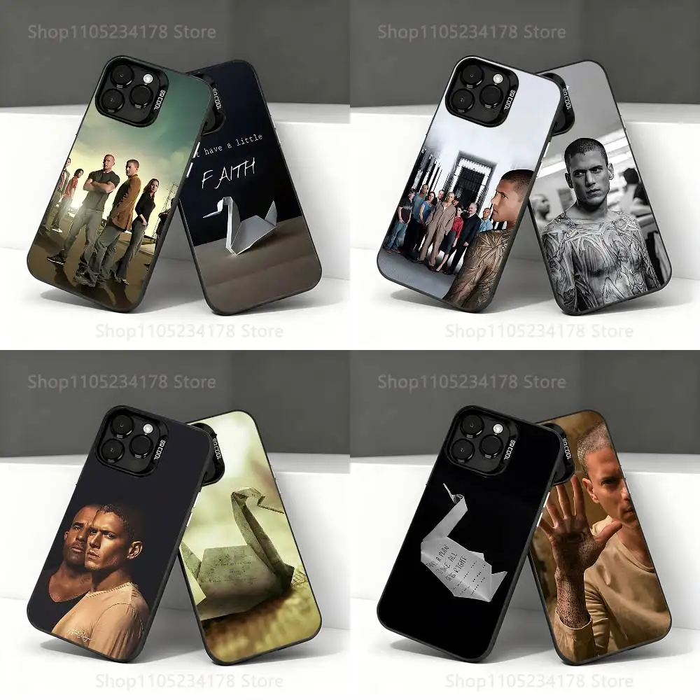 

P-Prison Break TV Series Phone Case For iPhone 17,16,15,14,13,12,11,Pro,Max,Plus,E,Air,Mini Anti Fall Black Bumper