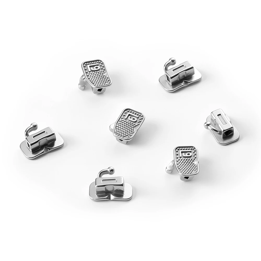 50 Sets Zahnärztliche Kieferorthopädische Bukkalröhrchen für Molaren MIM Monoblock Mesh-Basis Bonding Nicht-Konvertierbar Roth MBT 0.022/0.018 – Detail 4