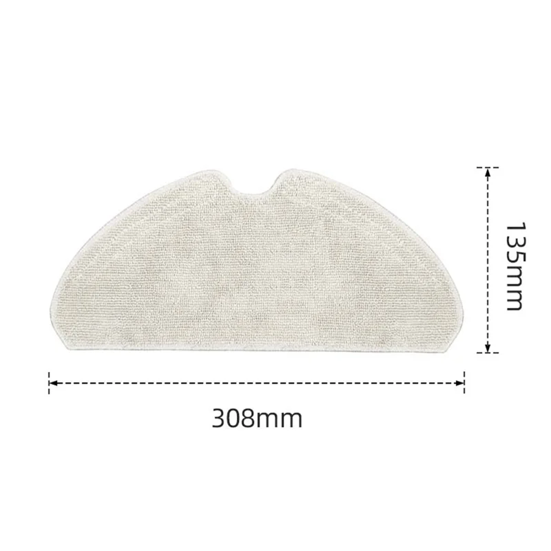 10Pcs Mop Cloth for Dreame D10S Sweeping Robot Accessories Rag Mop Robot Vacuum Cleaner Replacement Mop Cloths