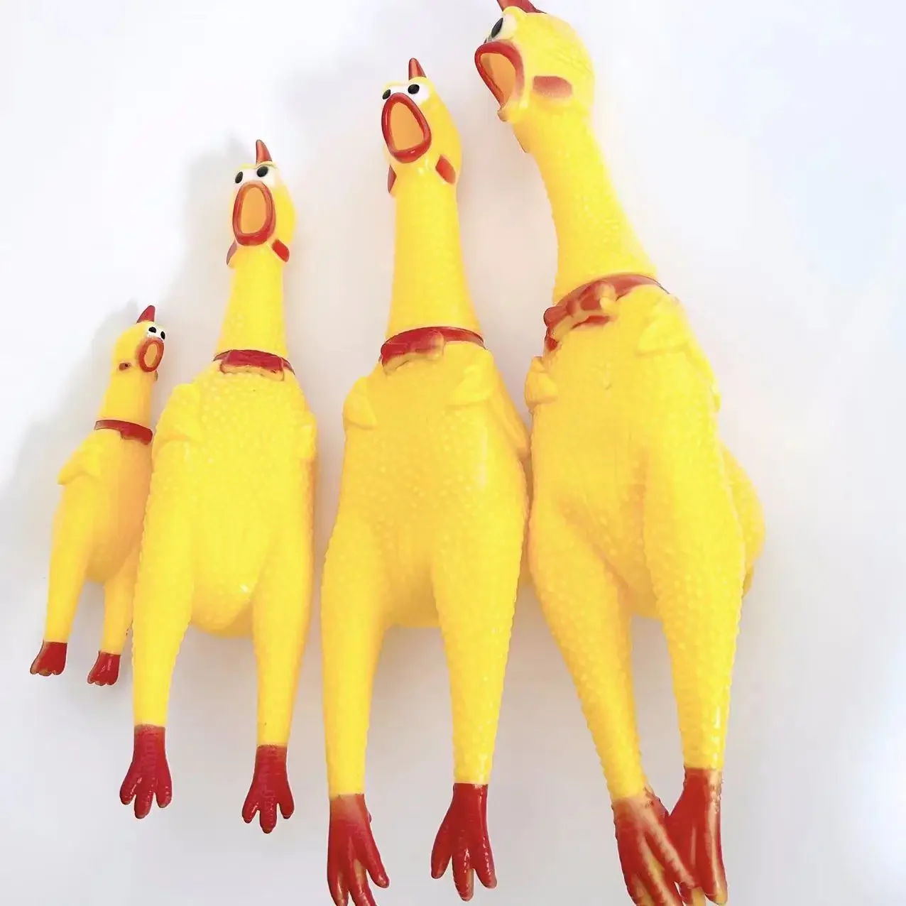 Crazy Huge Rubber Chicken Toy Giant Screaming Noise Makers for Parties Pranks Practical Jokes Squeaks Up To Novelty Gag Toys