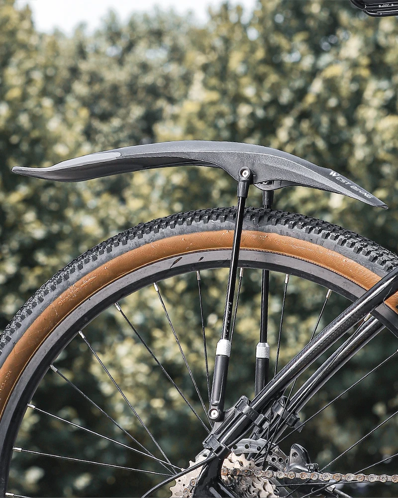 WEST BIKING Schnellspann-Fahrrad-Schutzblech-Set 8cm Verbreitert Höhenverstellbar Doppelhalterung Für 26 27,5 29 Zoll MTB Schutzblech – Detail 9