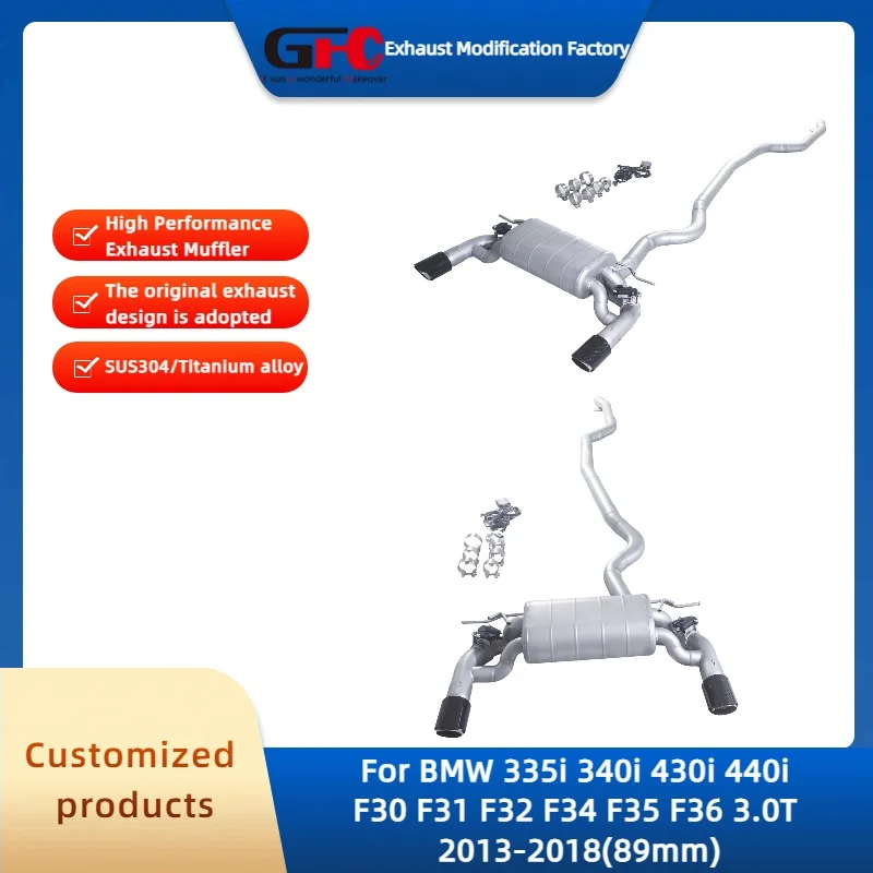 

Catback Valvetronic Exhaust Pipe for BMW 335i 340i 430i 440i F30 F31 F32 F34 F35 F36 High-Performance Exhaust Muffler System
