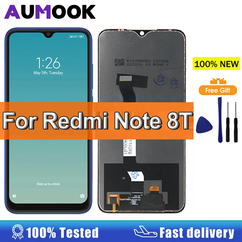 6.3 ''Note 8T عرض ل Xiaomi Redmi ملاحظة 8T M1908C3XG شاشة LCD تعمل باللمس محول الأرقام الجمعية ل Redmi ملاحظة 8 شاشة الكريستال السائل