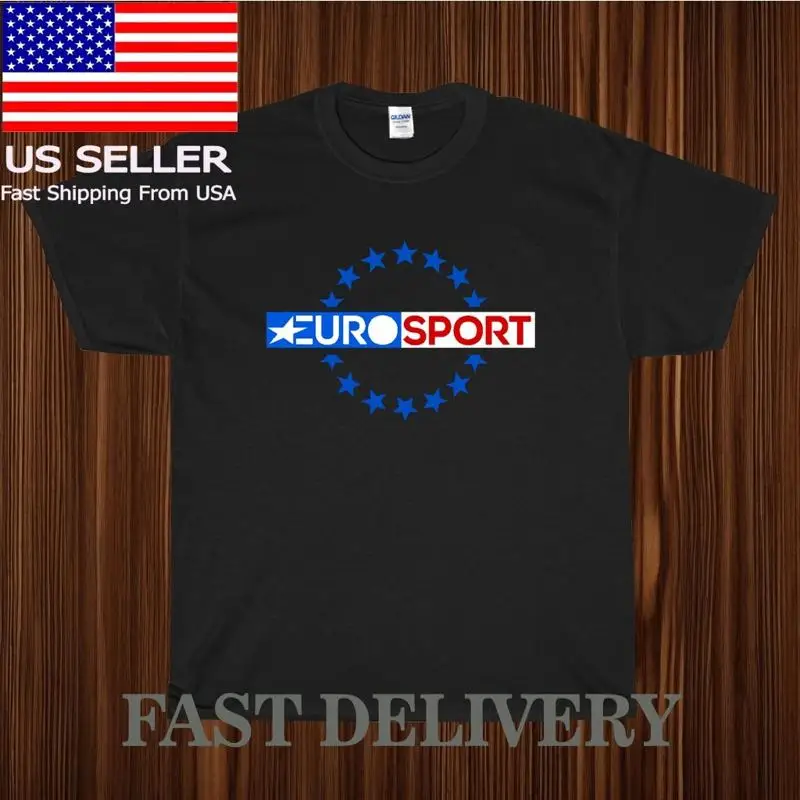 NUEVA CAMISETA EUROSPORT TV LOGO CAMISETA UNISEX DIVERTIDO AMERICANO EE. UU. TAMAÑO S-5XL