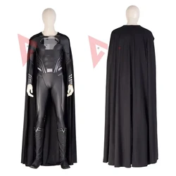 New Clarkes Kenting Cosplay Costume Black Jumpsuit Cloak Super Hero Set Custom Made