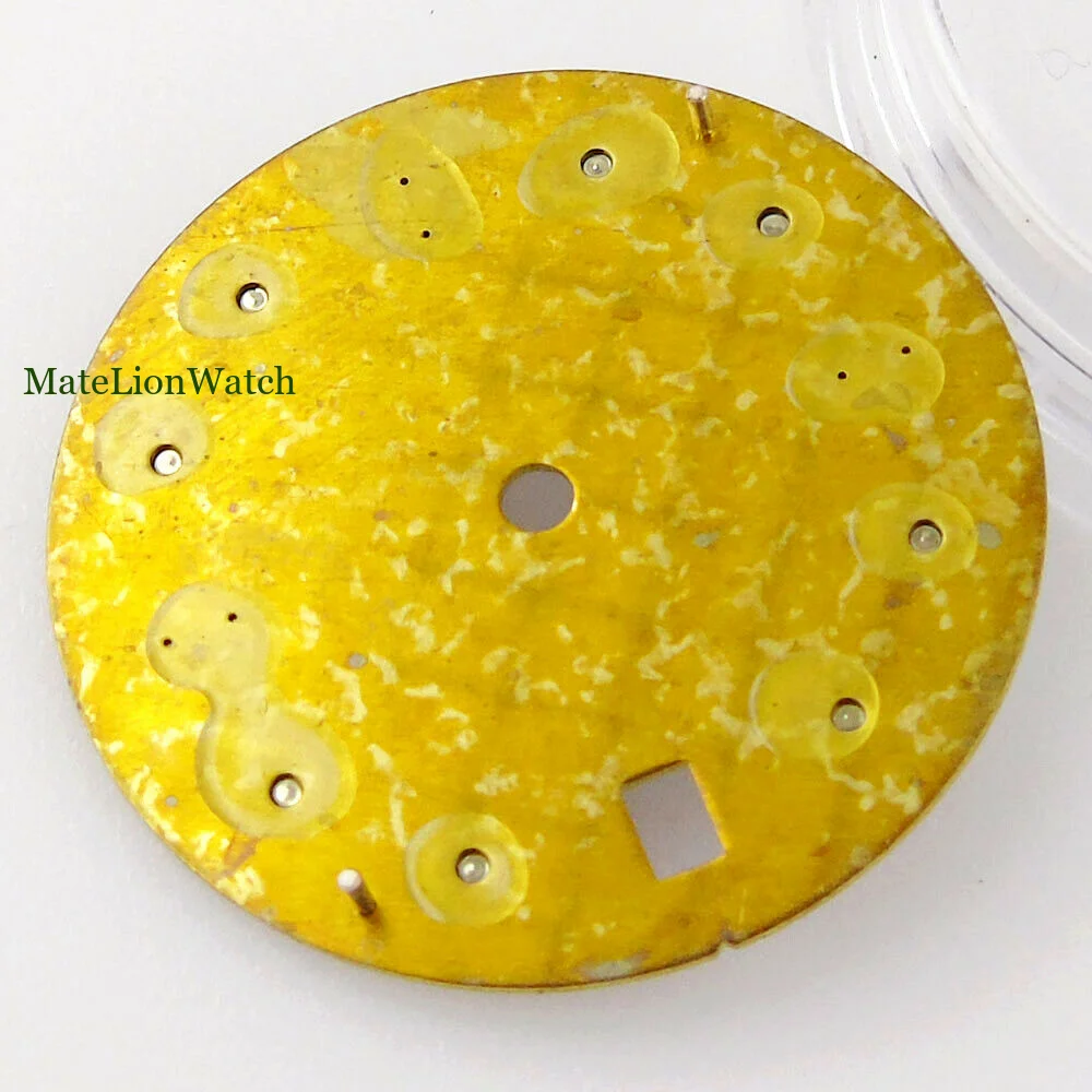 29 мм подходит для NH35/NH35A стерильный циферблат часов с окошком даты черный/белый циферблат часов