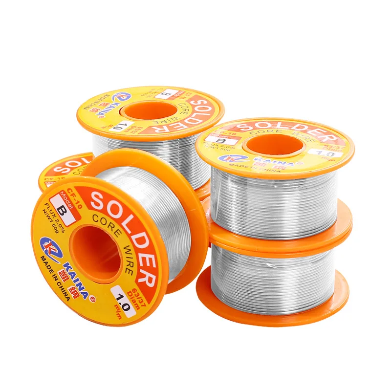 0.5mm/0.6mm/0.8mm/1.0mm/1.2mm/1.5mm/2mm 50g/100g/roll High-purity tin line Solder ingest Flux Reel Welding Line Solder